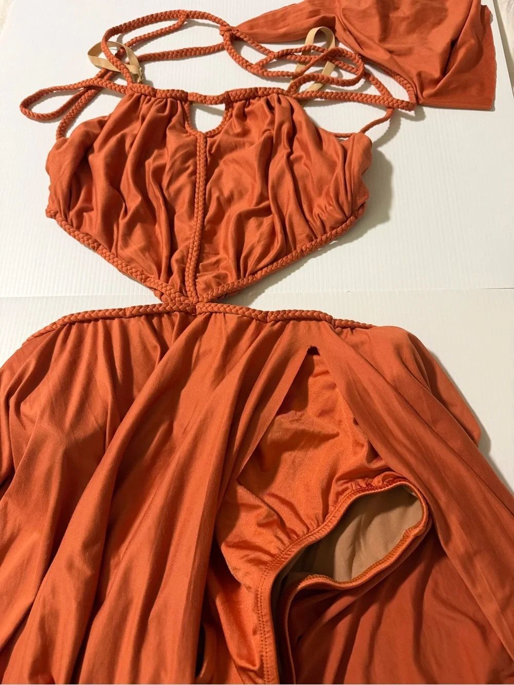 Revolution 10th House Dance Costume Rust contemporary lyrical Sidra TH26002 LA - Picture 6 of 15